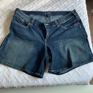 Silver Jean shorts
